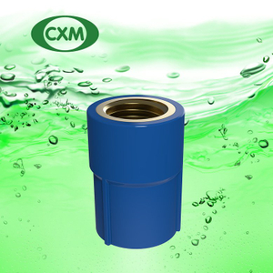 PVC-U female coupling with brass M63
